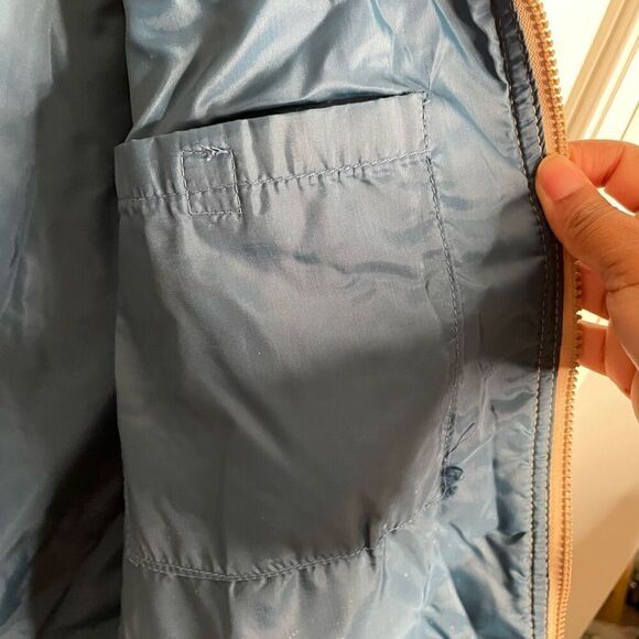 Vtg 1980s Woolrich Mens Quilted Vest XL Blue Quilted Winter Streetwear Gorpcore - Picture 7 of 7